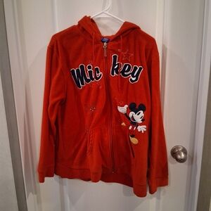 Disney Mickey Mouse Red Hoodie Size XL
